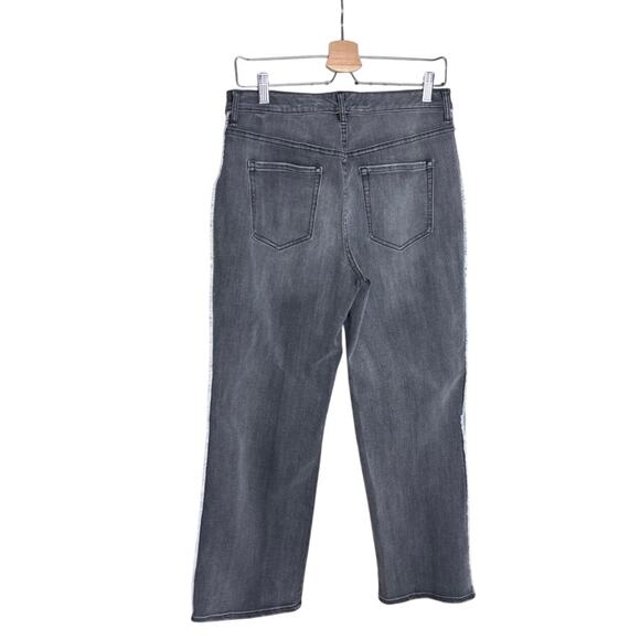 Logo by Lori Goldstein Wide Leg Jeans Gray Charcoal 10 - Picture 3 of 8